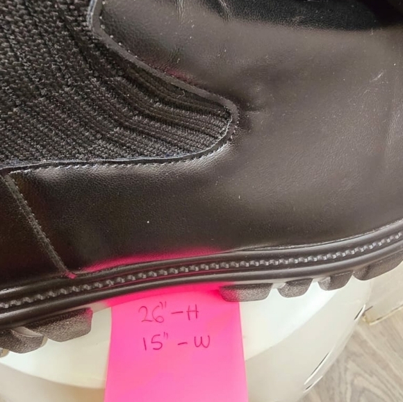 CUCCOO Over The Knee Knit Black Sock Boots Women's Size 8.5🌴 - Picture 7 of 11